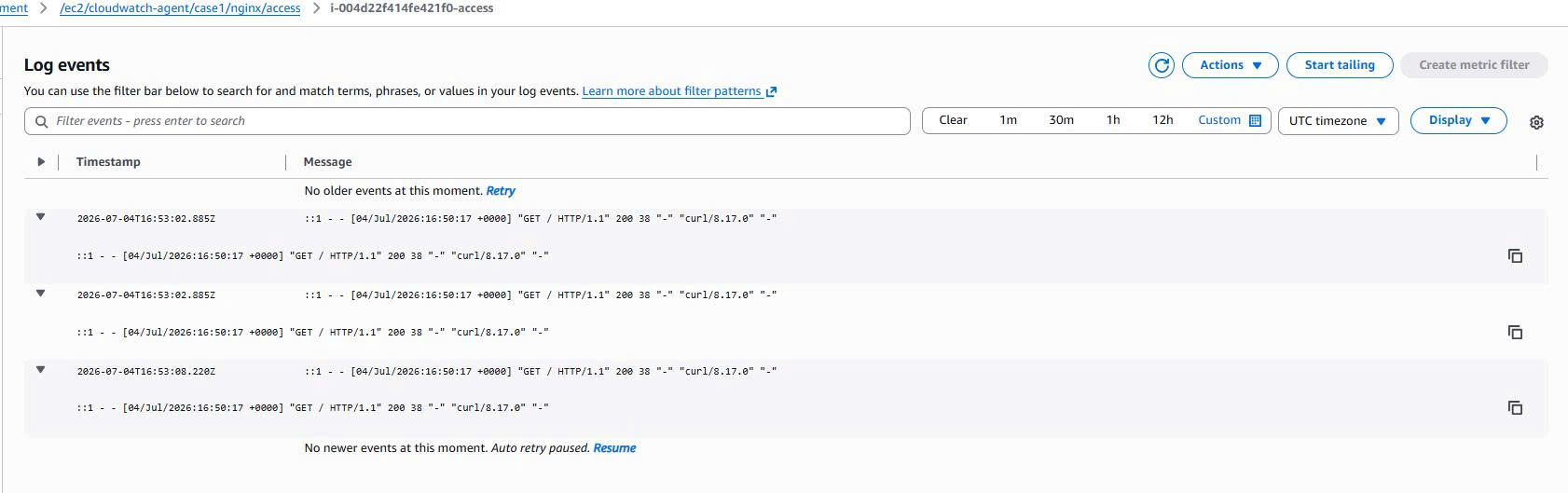 Case 1 - CloudWatch Logs
