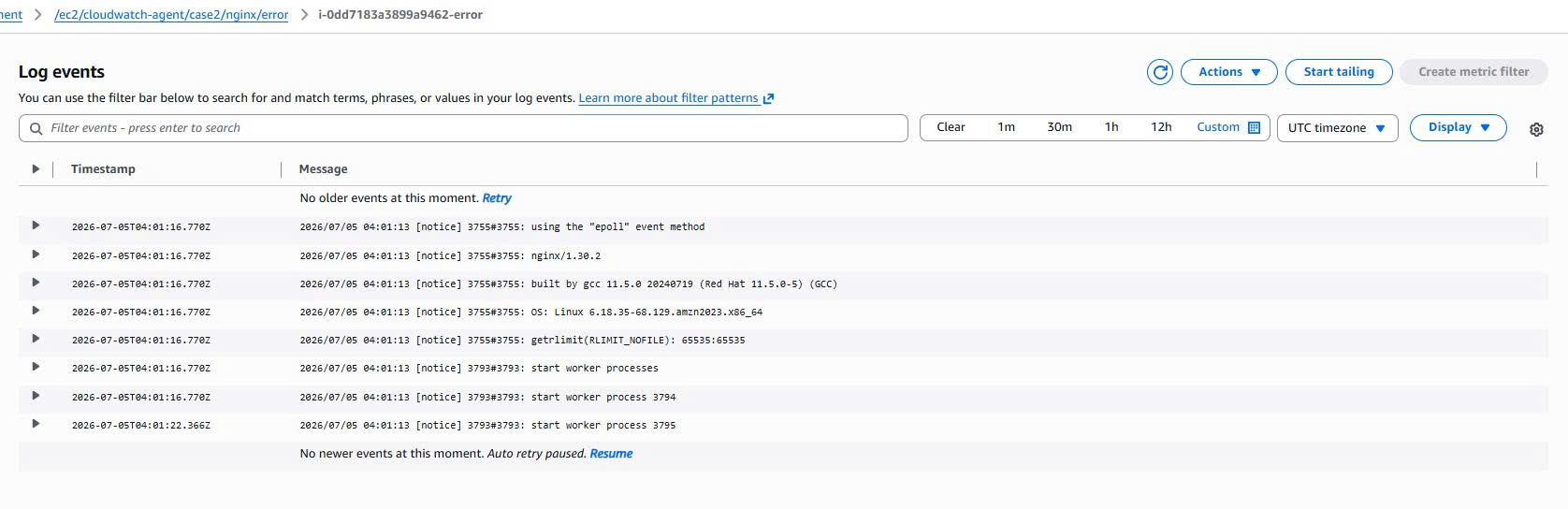 Case 2 - Nginx Error Log Events